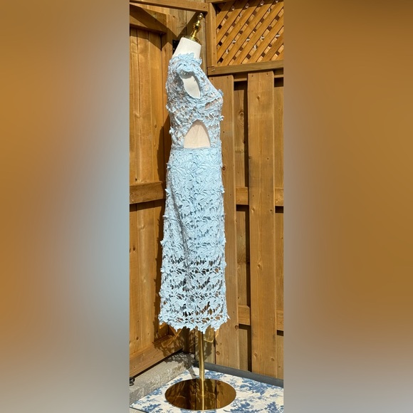 🆕 BRONX & BANCO 🧿 NWOT Lidia Lace Midi Dress - Pastel Blue - Size UK 10 / US 6 - Picture 8 of 16